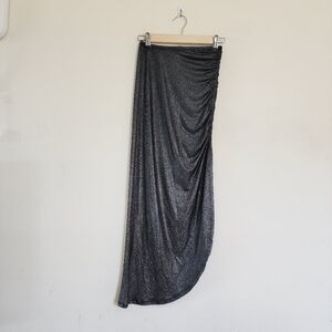 Guess Shimmery Asymmetrical Long Skirt size XS